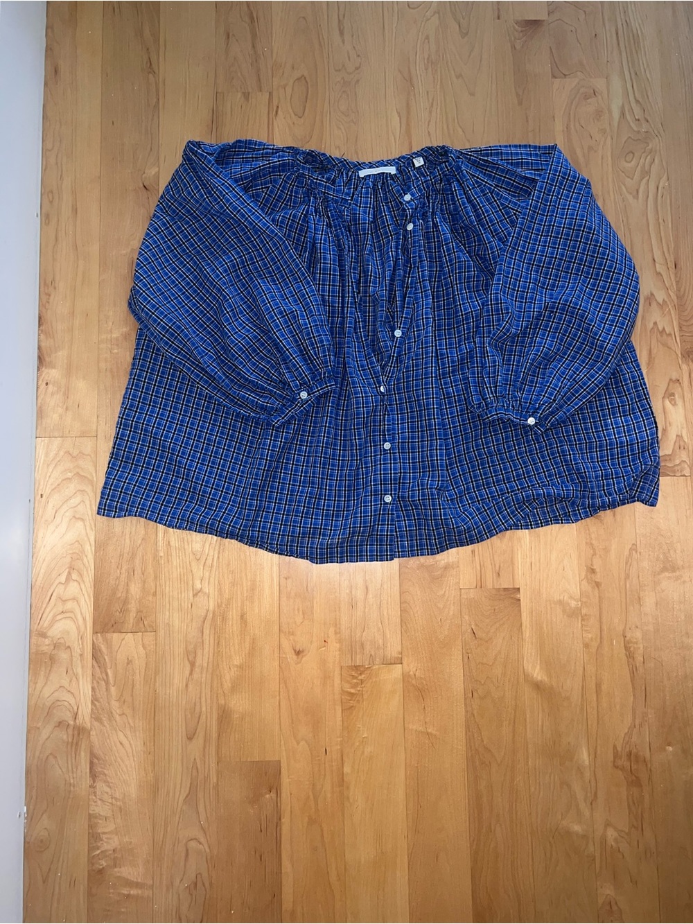 Doen Jonie Top in Cassis Check - Picture 3 of 10